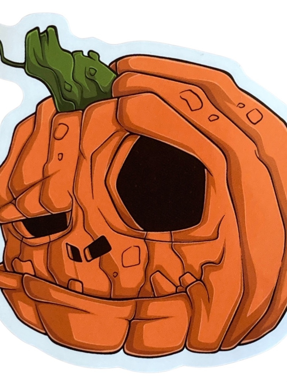 Large Bumpy Jack-O-Lantern Halloween Sticker
